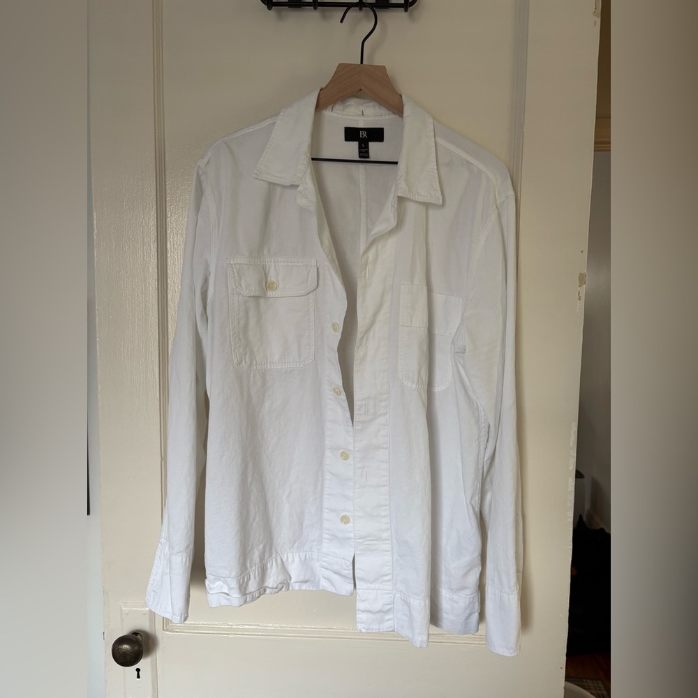 Banana Republic White Shirt/Jacket